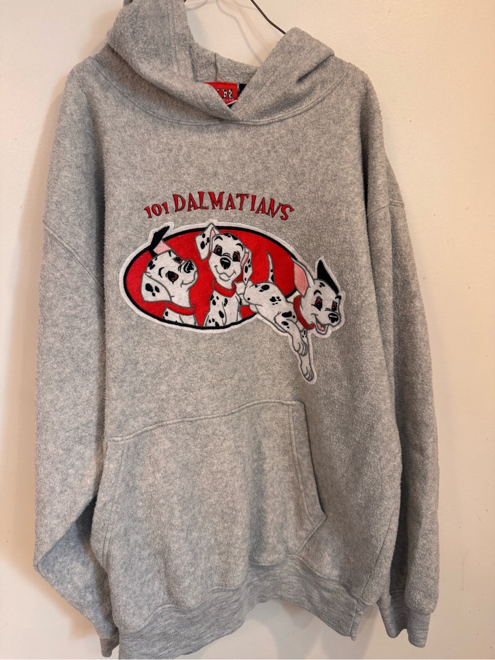 Disney Gray Hoodie with Red 101 Dalmatians Graphic